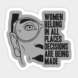 notorious rbg - rbg - ruth bader ginsburg - feminist - womens rights - notorious rbg - feminism - notorious - equal rights - social justice - ruth Sticker